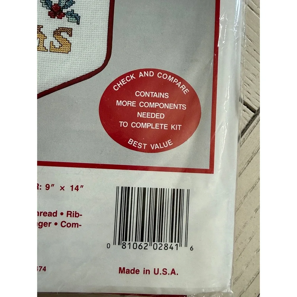Needle Treasures Claus &‎ Company Banner Christmas Cross Stitch Kit Sealed